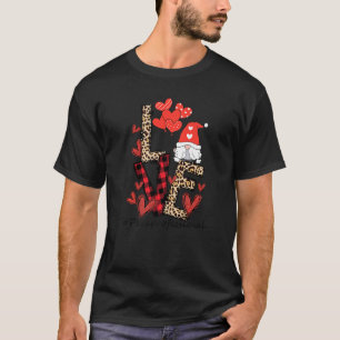 Paraprofessional Para Squad Love Gnome Happy Valen T-Shirt