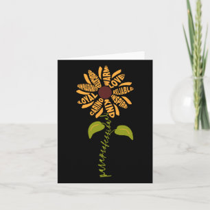 Paraprofessional Para Sunflower Teacher Back To Sc Card