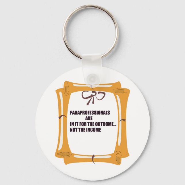 PARAS ARE IN IT FOR THE OUTCOME KEY RING (Front)