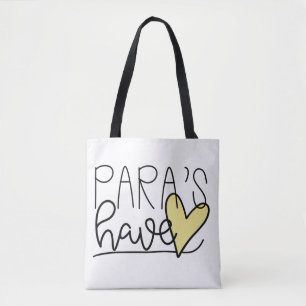 Para's Have Heart Tote Bag