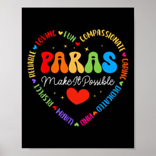 Paras Make It Possible Paraprofessional Teacher Is Poster