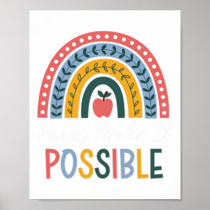 Paras Make It Possible Rainbow Para Sped Teacher I Poster