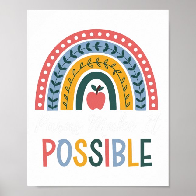 Paras Make It Possible Rainbow Para Sped Teacher I Poster (Front)