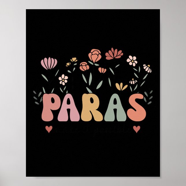 Paras Make It Possible Teacher Wildflower Back To  Poster (Front)