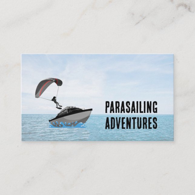 Parasailing Design Business Card (Front)