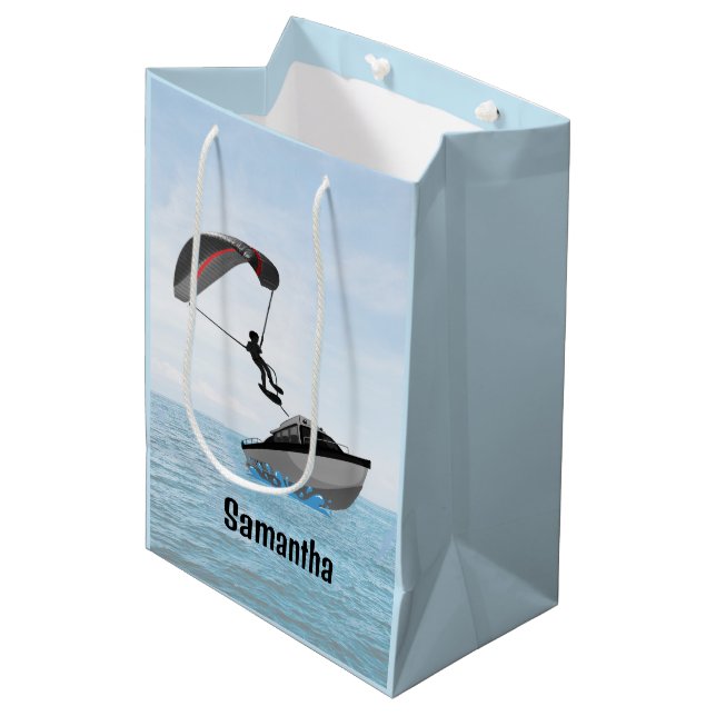 Parasailing Design  Medium Gift Bag (Front Angled)