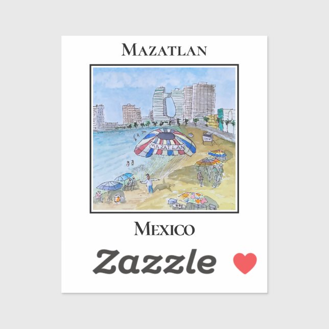 Parasailing Over the Mazatlan Skyline (Sheet)