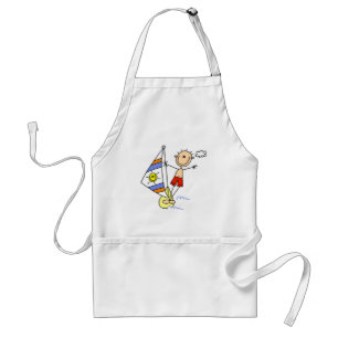 Parasailing Stick Figure Standard Apron