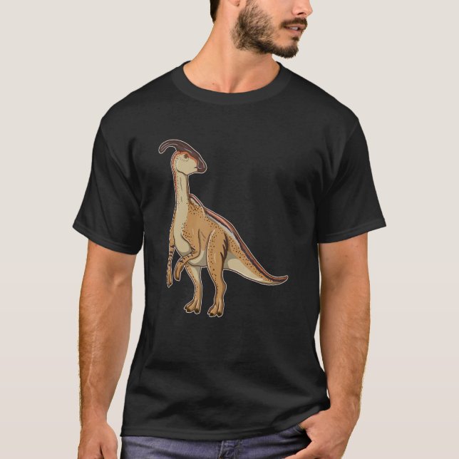 Parasaurolophus Dinosaur  Ancient Saurian T-Shirt (Front)