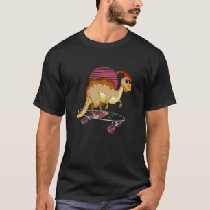 Parasaurolophus Dinosaur Desing for Skaterboad T-Shirt