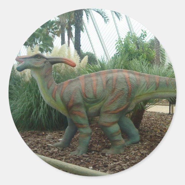 Parasaurolophus Dinosaur Sticker (Front)