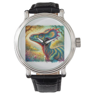 Parasaurolophus in Tranquil Hues 200824AREF106 - W Watch