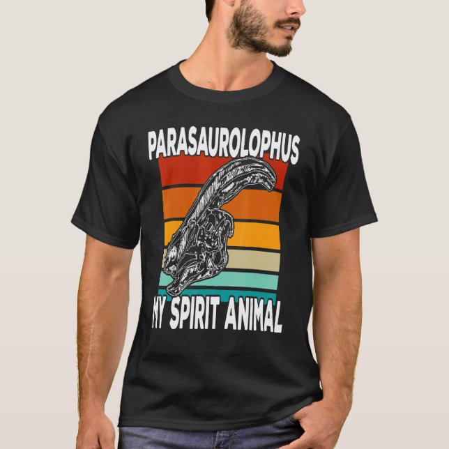 Parasaurolophus Is My Spirit Animal  Kids T-Shirt (Front)