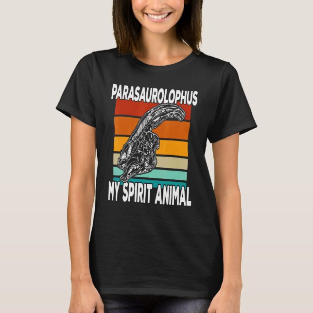 Parasaurolophus Is My Spirit Animal  Kids T-Shirt (Front)