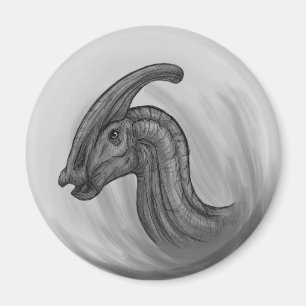 Parasaurolophus Sketch Magnet
