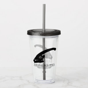 Parasaurolophus Skull Acrylic Tumbler