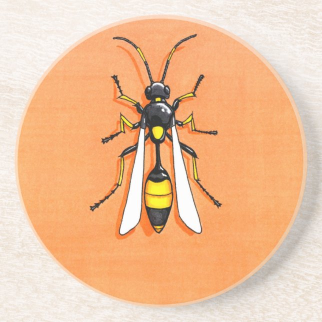 Parasitic Wasp on a Coaster (Front)