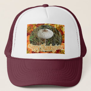 Parasol Mushroom Happy Thanksgiving Series Trucker Hat