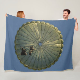 PARATROOPER and CHUTE Fleece Blanket