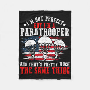 Paratrooper Us Army Veterans Day Soldier American Fleece Blanket