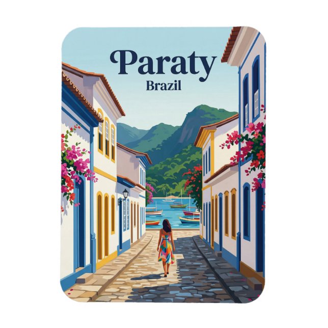 Paraty Brazil Magnet (Vertical)