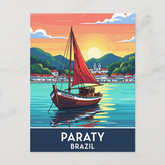 Paraty Brazil Travel Postcard (Front)