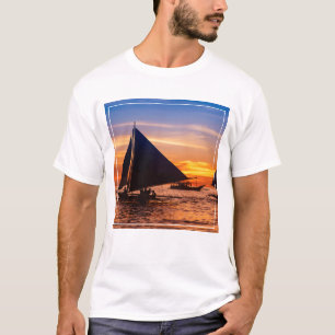 Paraw Sailing At Sunset Phillipines T-Shirt