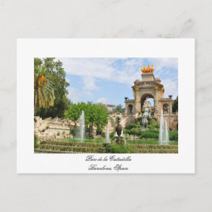 Parc de la Ciutadella in Barcelona Postcard