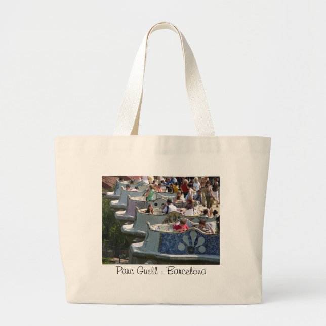 Parc Guell - Barcelona Large Tote Bag (Front)