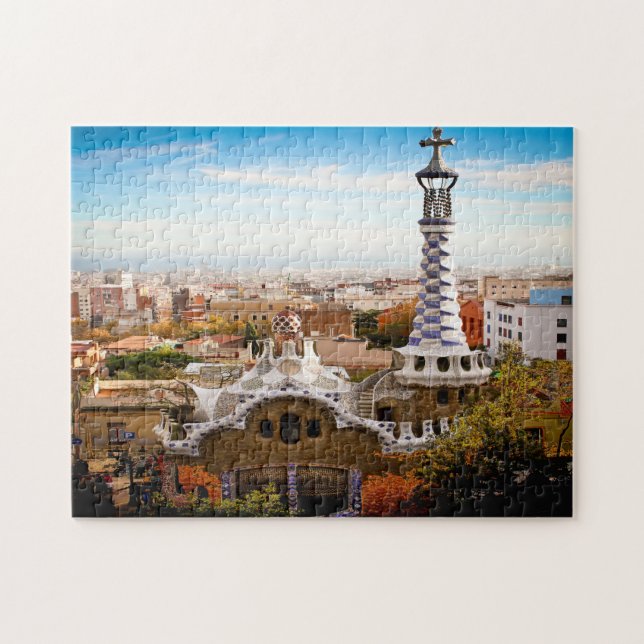 Parc Güell Gaudí Barcelona. Jigsaw Puzzle (Horizontal)
