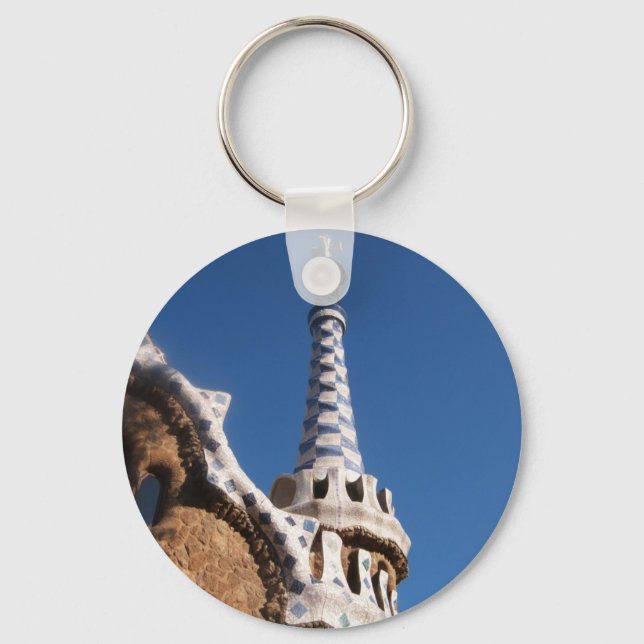 Parc Guell Gingerbread House Key Ring (Front)