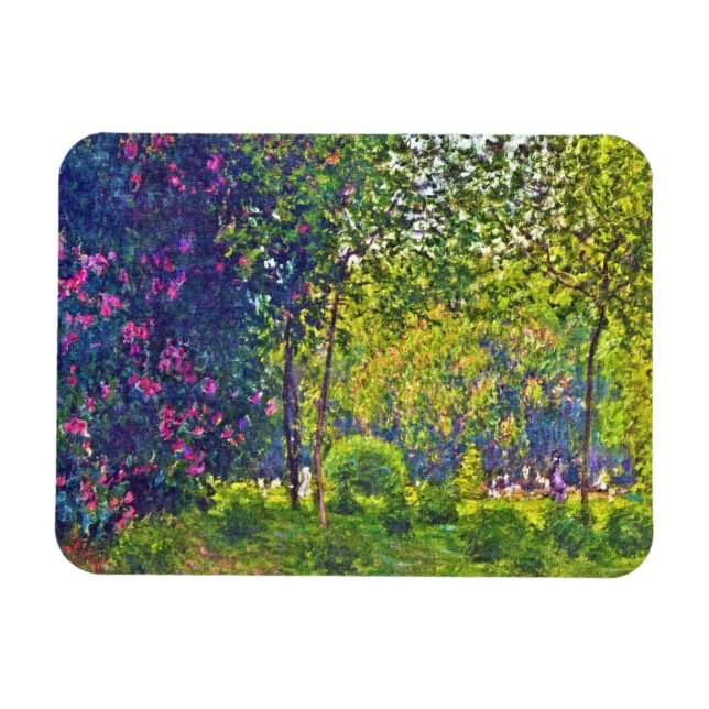 Parc Monceau Claude Monet Magnet (Horizontal)