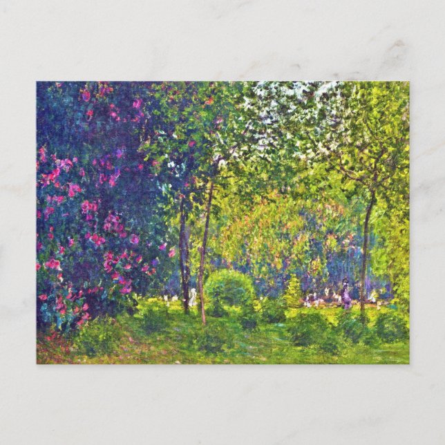 Parc Monceau Claude Monet Postcard (Front)