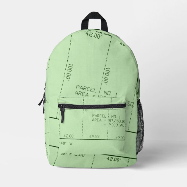 Parcel 1- Real Estate Theme (Minted) Backpack (Front)