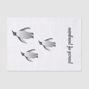 Parcel of Penguins Penguin Black and White Tissue Paper