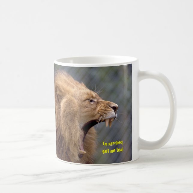 Parched lion! coffee mug (Right)