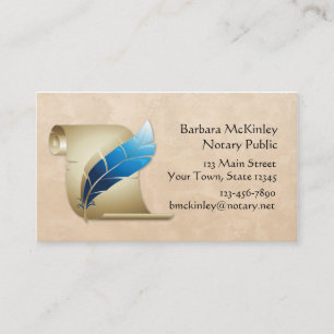 Parchment and Quill Business Card