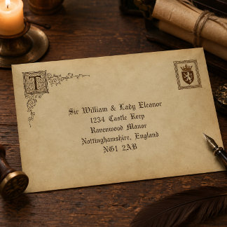 Parchment faux Mediaeval Envelopes