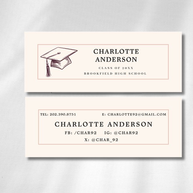 Parchment Grad Name Contact Card (Creator Uploaded)