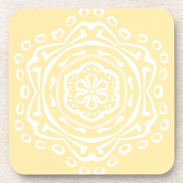 Parchment Mandala Coaster (Front)