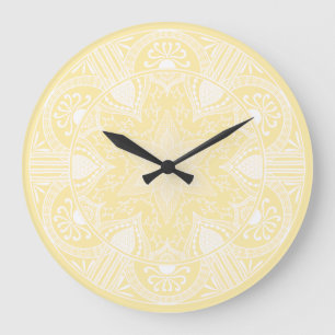 Parchment Mandala Large Clock