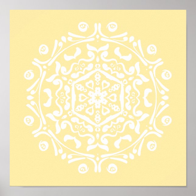 Parchment Mandala Poster (Front)