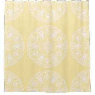 Parchment Mandala Shower Curtain