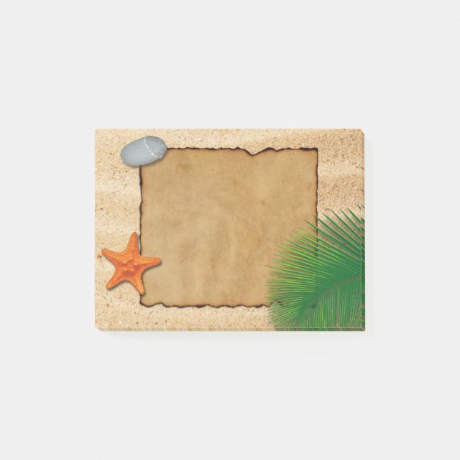 Parchment on Sand Background - Post-it® Notes (Front)