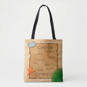 Parchment on Sand Background - Tote Bag