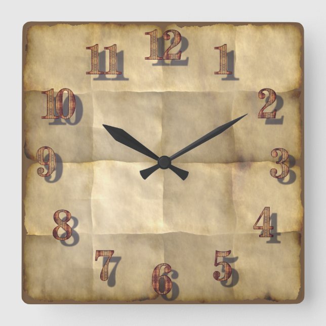 Parchment paper clock (Front)