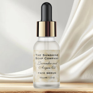 Parchment paper style bottle dropper bottle label return address label