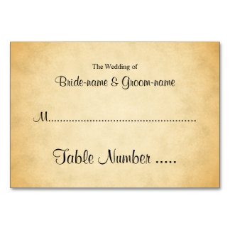 Parchment Pattern Design Wedding Place Cards