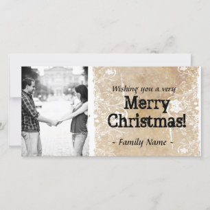 Parchment Photo Christmas Card