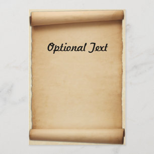 Parchment Proclamation Scroll Invitation